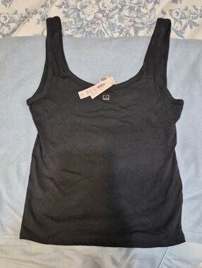 Victoria's Secret Black Scoop Neck Tank Top